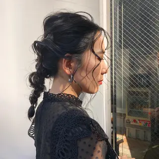 ミディアム カラー パーマ ヘアアレンジ BRUNTJET所属・MAEDA MADOKAのヘアスタイル