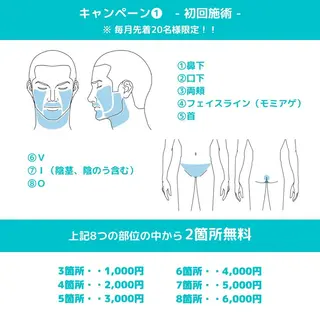 メンズ メンズ脱毛専門17年 中島ひろきのエステ・リラクイメージ