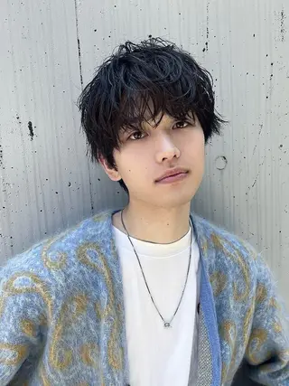 パーマ メンズ k.e.y銀座店所属・安藤幹人 メンズカット/パーマのヘアスタイル
