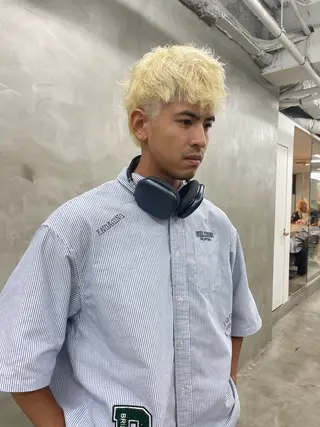 カラー メンズ メンズカット パーマ[佐橋]のヘアスタイル