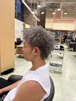 ショート シャドウパーマ/メン ズカット/だいじゅのヘアスタイル