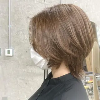 ショート カラー 🟢ウルフ/スパイラ ルパーマ/大西🟢のヘアスタイル