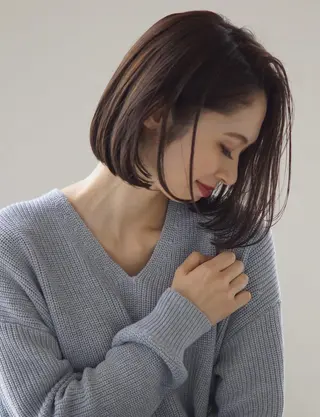 ショート hoNua. 栄/透明感カラーのヘアスタイル