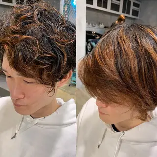 パーマ メンズ ショート🌼パーマ 本間正子のヘアスタイル