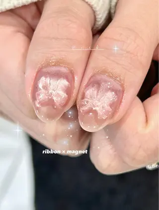 ネイル 🎀チーク/ちゅるん 🫧chisa🎀のネイルデザイン