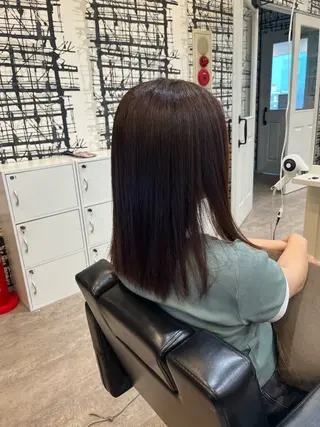 ミディアム カラー ブリーチなし艶カラー /いくののヘアスタイル