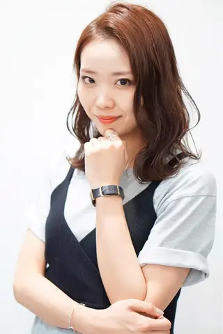 ミディアム カラー ディレクター ノナカのヘアスタイル