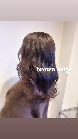 ロング カラー 小島 千夏のヘアスタイル