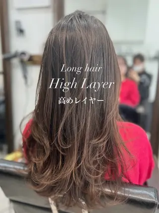 ロング キッズ 顔周りレイヤー/ボブ 銀座✨中野まさひろのヘアスタイル
