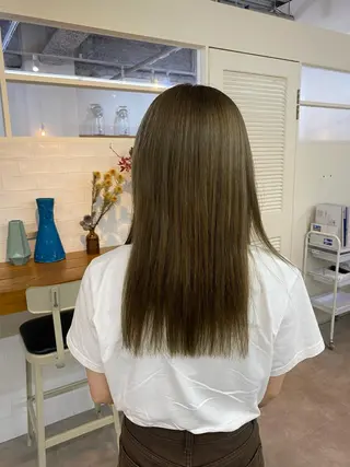 ロング カラー yumeka🩶ボブ 暖色/透け感カラーのヘアスタイル