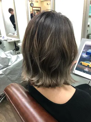 ミディアム 🌟髪質改善ケアカラ ー美髪縮毛矯正y🌟のヘアスタイル