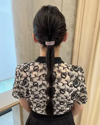 ロング ヘアアレンジ サソウ ユリエ🥥のヘアスタイル