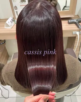 ロング カラー 《艶髪縮毛矯正》 かのん☽⑅ ˖のヘアスタイル