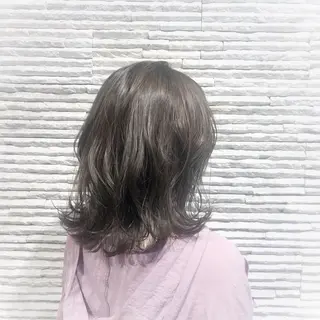 ミディアム カラー ヘアアレンジ 嶋田 ゆきのヘアスタイル
