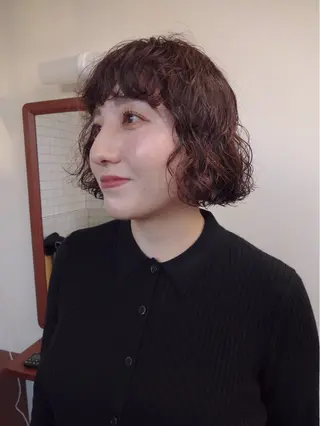 パーマ ボブパーマ/パーマ ウルフパーマのヘアスタイル