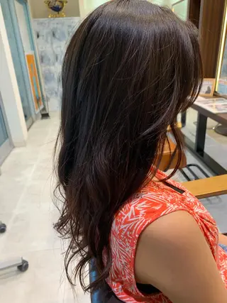 ロング カラー 髪質改善/縮毛矯正 ツヤ髪🩷さつきのヘアスタイル