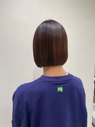 ショート ボブ/インナーカラー /眉毛/Miyuのヘアスタイル