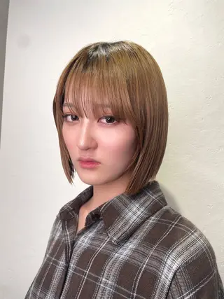 ショート eim hair rink 長津田店所属・🫧透明感カラー 🫧しほのヘアスタイル