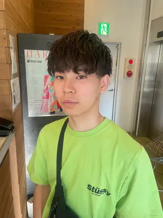 ショート パーマ メンズ メンズカット/パーマ 特化motooのヘアスタイル