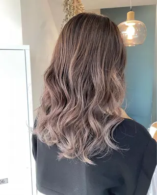 セミロング カラー パーマ OVER→三軒茶屋 /縮毛矯正・髪質改善のヘアスタイル