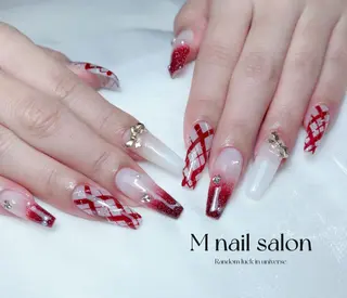 ネイル M🌷nail 長さだし専門店のネイルデザイン
