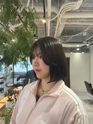 ミディアム 🌈ボブ/縮毛矯正/ 梅田美容室🌈もあのヘアスタイル