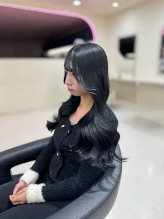 ロング 韓国ヘア×髪質改善 齋藤晴のヘアスタイル