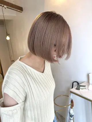 ショート KIJI所属・haruka /透明感カラーのヘアスタイル