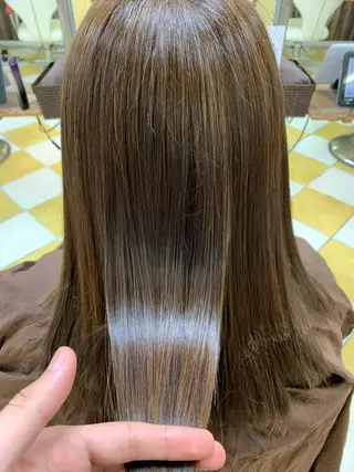 ロング ササ　ユウキ/パーマ 縮毛矯正/髪質改善のヘアスタイル