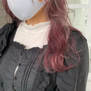 ロング カラー ヘアアレンジ 酸性縮毛矯正 梅田茶屋町 Juriのヘアスタイル