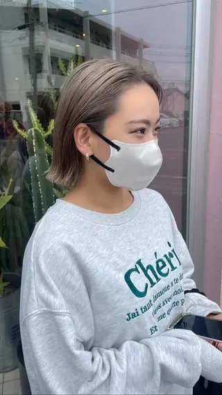 ミディアム ひなた 艶カラー/渋谷のヘアスタイル