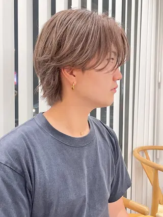 カラー メンズ 阿久津真衣 似合わせカットのヘアスタイル