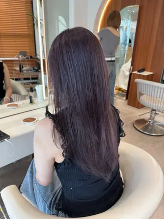 ロング カラー 韓国レイヤー🇰🇷 韓国研修◎渋谷カイトのヘアスタイル