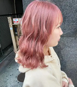 ミディアム カラー 🧡色落ちまで2度綺 麗なカラー🧡ヨシキのヘアスタイル