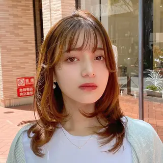 ミディアム パーマ ✨ハッシュカット✨ ユウキ✨のヘアスタイル