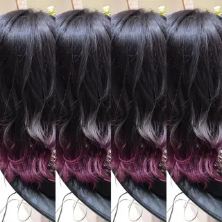 セミロング 大久保 隆蔵のヘアスタイル