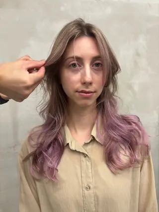 ロング ハイトーン/ ハイライト真柚🍨のヘアスタイル