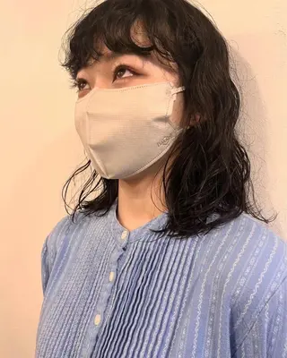 ミディアム パーマ 【pejite】 Hinanoのヘアスタイル