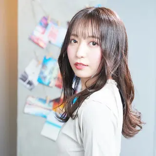 セミロング 🦋韓国系指名No1 店長/圓山 祐也🦋のヘアスタイル