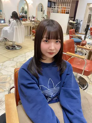 セミロング ウルフ/レイヤー /髪質改善　ナユタのヘアスタイル