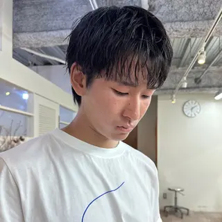 ショート パーマ メンズ JINKIメンズ特化 メンズカットパーマのヘアスタイル