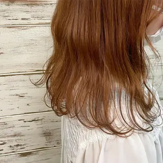 ミディアム カラー 高橋 みく/ minim 暖色のヘアスタイル