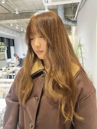 ロング カラー 似合わせレイヤー🍏 ★パーマ/ののかのヘアスタイル