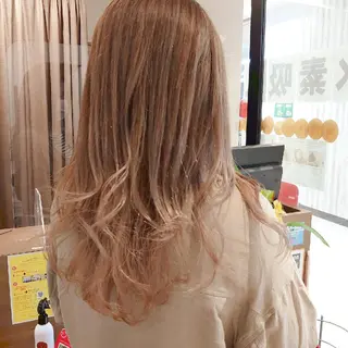 カラー ロング 髪質改善/ブリーチ 田代 龍我のヘアスタイル