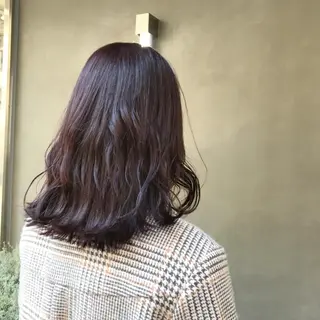 セミロング カラー ヘアアレンジ moi-meme.soe所属・タナカ リナのヘアスタイル