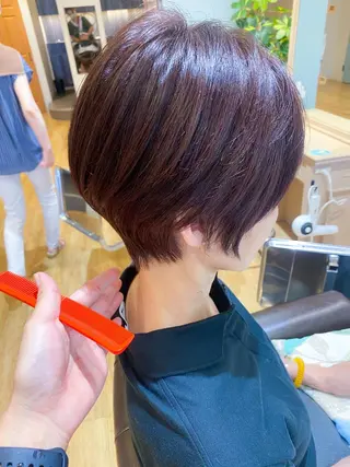 ショート カラー 柳 雄輝のヘアスタイル