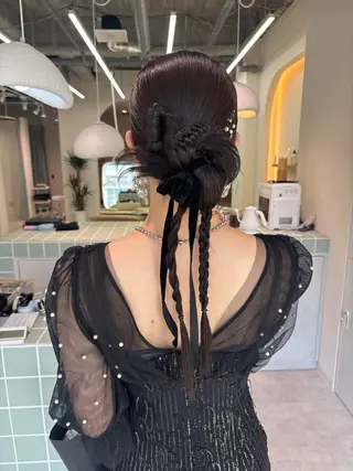 ヘアアレンジ 広島/ヘアセット /ベージュ/わかなのヘアスタイル