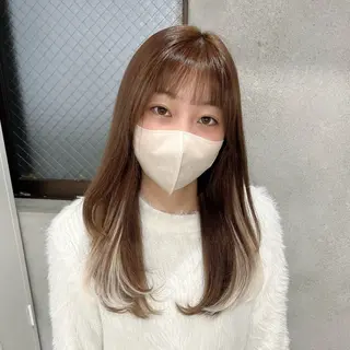 ロング りおな/エクステ /ミルクティーカラーのヘアスタイル