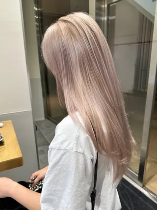 ロング カラー 🦋レイヤーカット ミドリカワ🦋のヘアスタイル