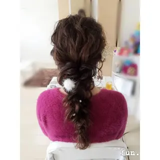 ロング ヘアアレンジ fun./ヘアセット /エクステ/着付のその他イメージ